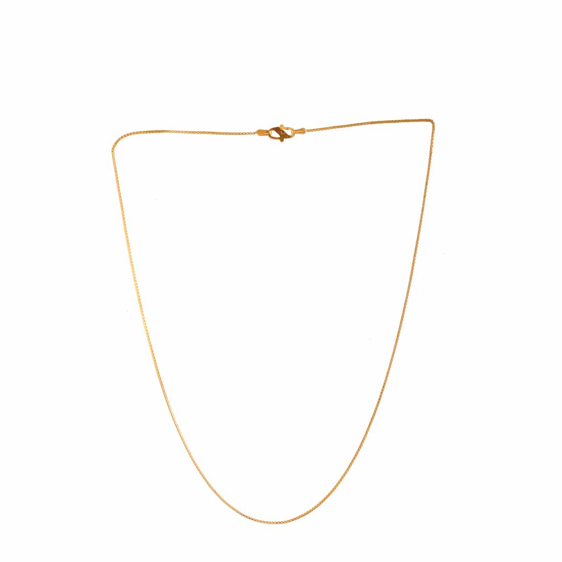 Buy Simple Flat Textured 16 Inch 6mm Flat Gold Tone Chain Online in India -  Etsy