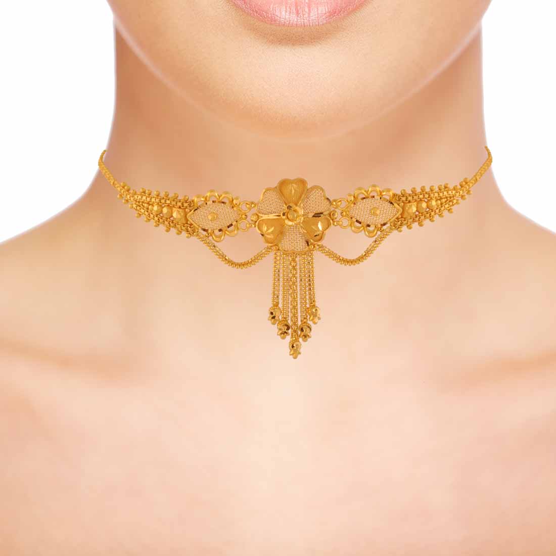 KARAMNATH gold choker necklace for girls gold pearl necklace for women  Beads Gold-plated Plated Brass Choker Price in India - Buy KARAMNATH gold  choker necklace for girls gold pearl necklace for women