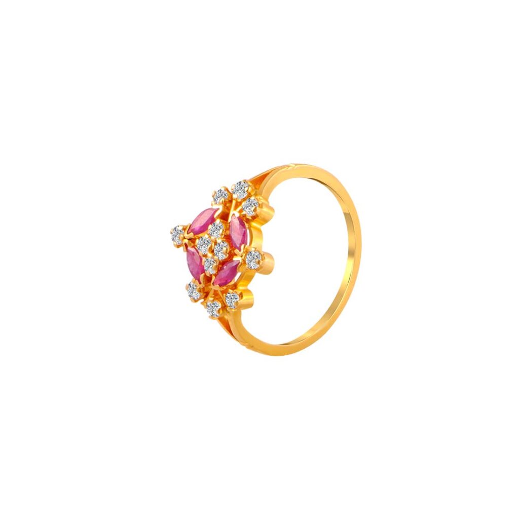 Buy Pretty Pink Stone Gold Ring - Joyalukkas