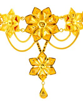 22k Gold Choker Necklace CK-233