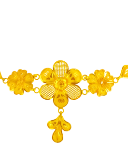 22K Gold Choker Necklace CK-264