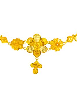 22K Gold Choker Necklace CK-264