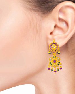 22k Gold Jhumka Earrings For Women ER-2307