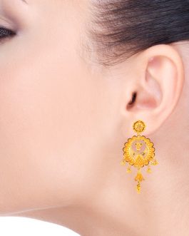 22k Gold Jhumka Earrings For Women ER-2846