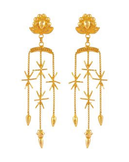 22K Gold Jhumka Earrings For Women ER-3114