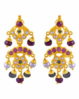 22k Gold Jhumka Earrings For Women ER-3133