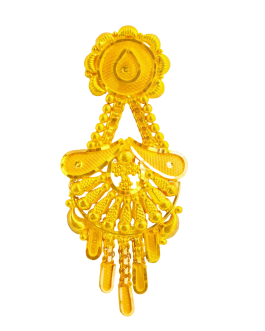 22K Gold Jhumka Earrings For Women ER-3197