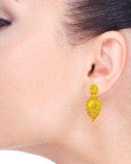 22K Gold Jhumka Earrings For Women ER-3199