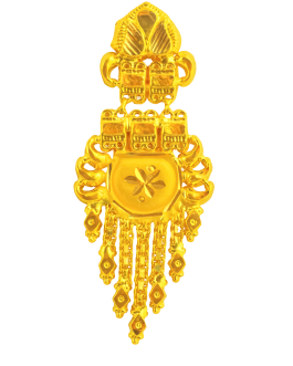 22K Gold Jhumka Earrings For Women ER-3207