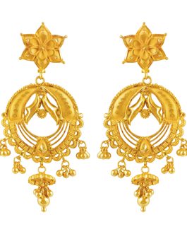 22K Gold Jhumka Earrings For Women ER-3208