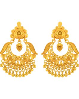 22K Gold Jhumka Earrings For Women ER-3213