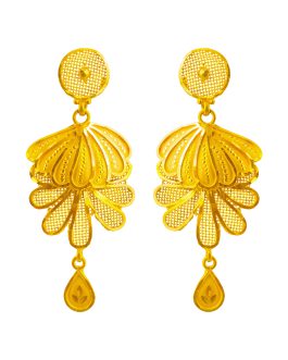 22K Gold Jhumka Earrings For Women ER-3221