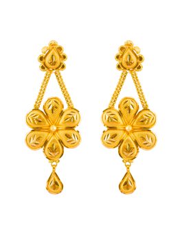 22K Gold Jhumka Earrings For Women ER-3232