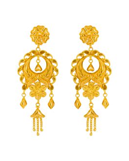 22K Gold Jhumka Earrings For Women ER-3236