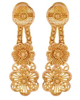 22k Gold Jhumka Earrings For Women ER-2340