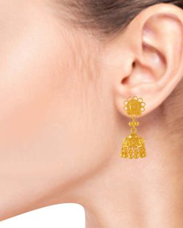 22K Gold Jhumka Earrings  ER-363