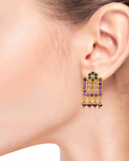 22k Gold Ear Tops For Women ET-4832