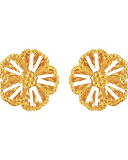 22K Gold Ear Tops For Women ET-4955