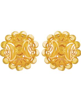 22K Gold Ear Tops For Women ET-4971