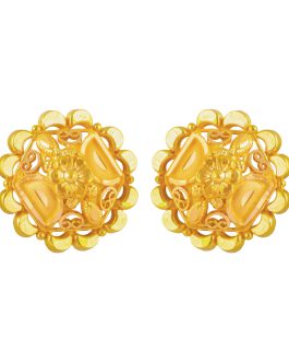 22K Gold Ear Tops For Women ET-4973