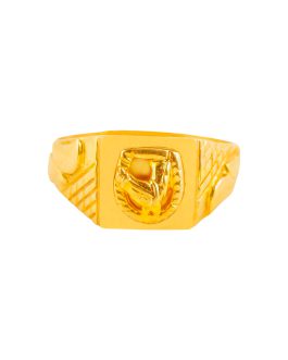 22K Gold Gents Ring GR-1975