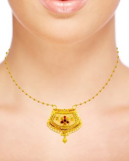 22K Gold Pendant L-300