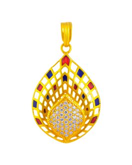 22K Gold Pendant L-3676