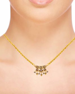 22k Gold Kundan Pendant L-3930