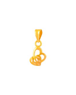 22k Gold Heart Pendant L-4051