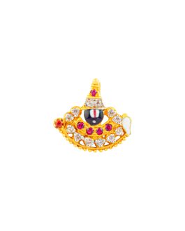 22k Gold Studded Tirupati Pendant L-4062
