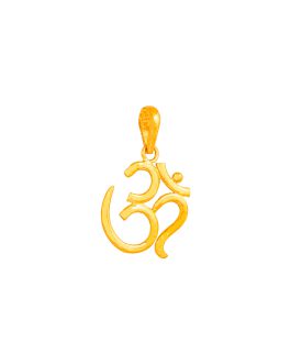 22k Gold Beautiful Om Pendant L-4089