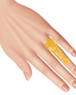 22K Gold Ladies Ring Adjustable LR-4648