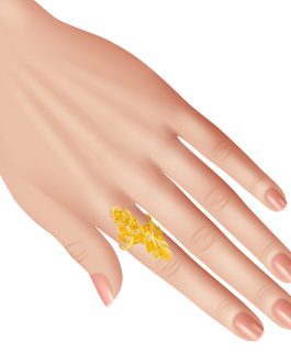 22K Gold Womens Ring LR-4655