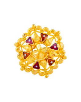 22K Gold Womens Ring Adjustable LR-4669