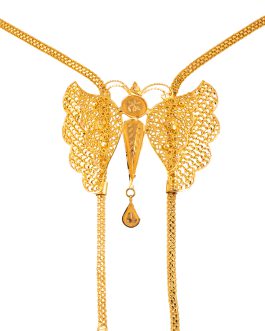 22K Gold Necklace For Women N-1639