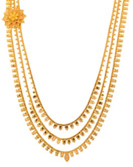 22K Gold Necklace For Women N-1734