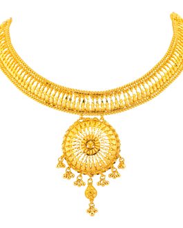 22K Gold Necklace For Women N-1842