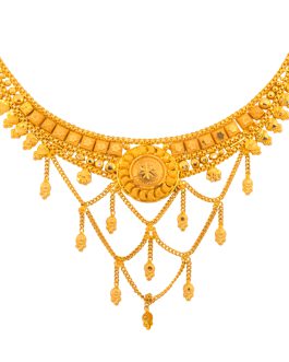 22K Gold Necklace For Women N-1900