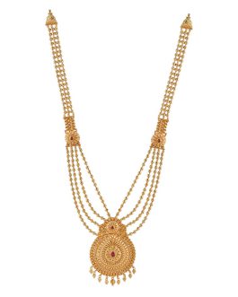 22k Gold Antique Bridal Necklace N-1936