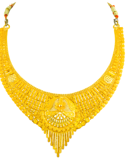 22K Gold Necklace For Women N-2039