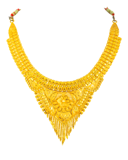 22K Gold Necklace For Women N-2040