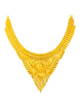 22K Gold Necklace For Women N-2040