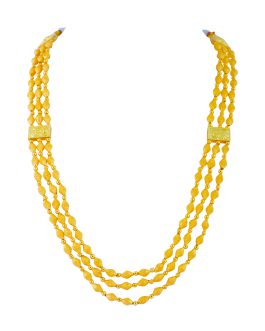 22K Gold Tusi Lahari Necklace For Women N-2054
