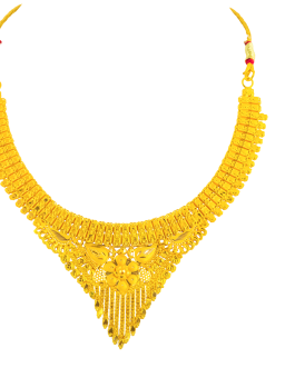 22K Gold Necklace For Women N-2064