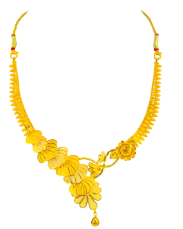 22K Gold Necklace For Women N-2071