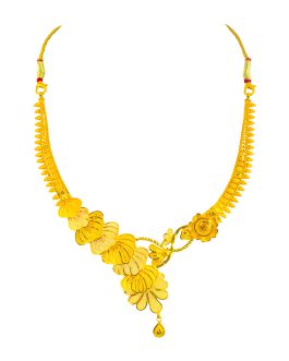 22K Gold Necklace For Women N-2071
