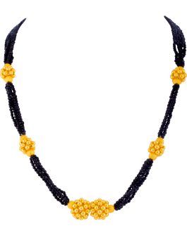 22K Gold Tusi Necklace For Women N-2084