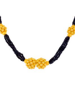 22K Gold Tusi Necklace For Women N-2084