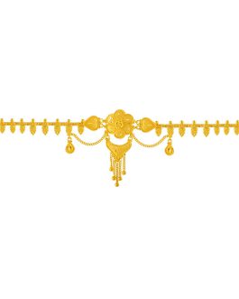 22K Gold Choker Necklace For Women N-145