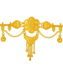 22K Gold Choker Necklace For Women N-145